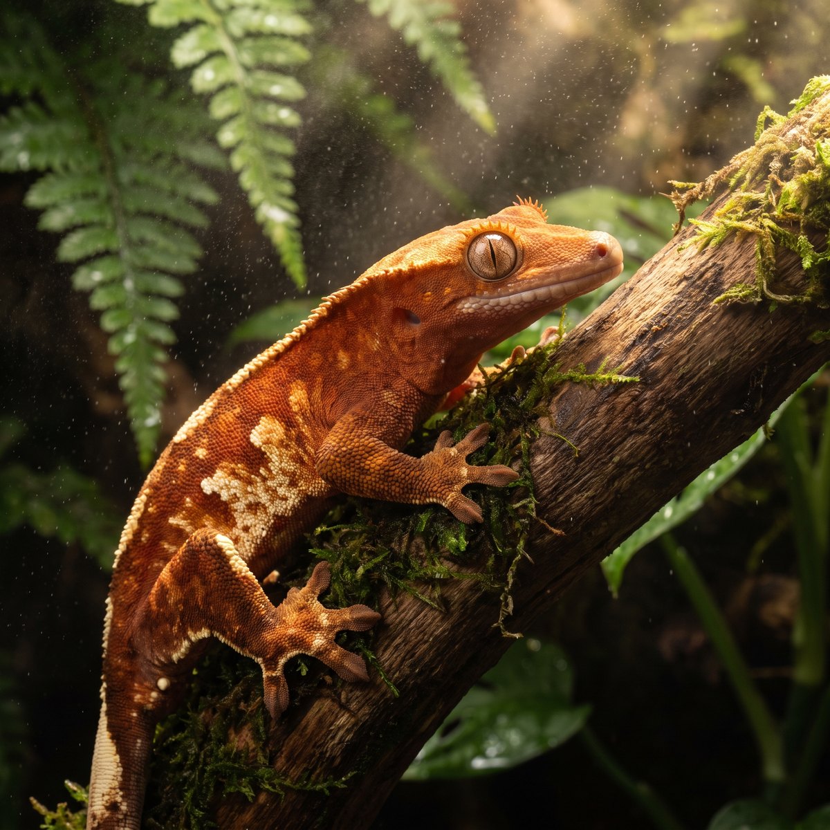 Harlequin crested gecko