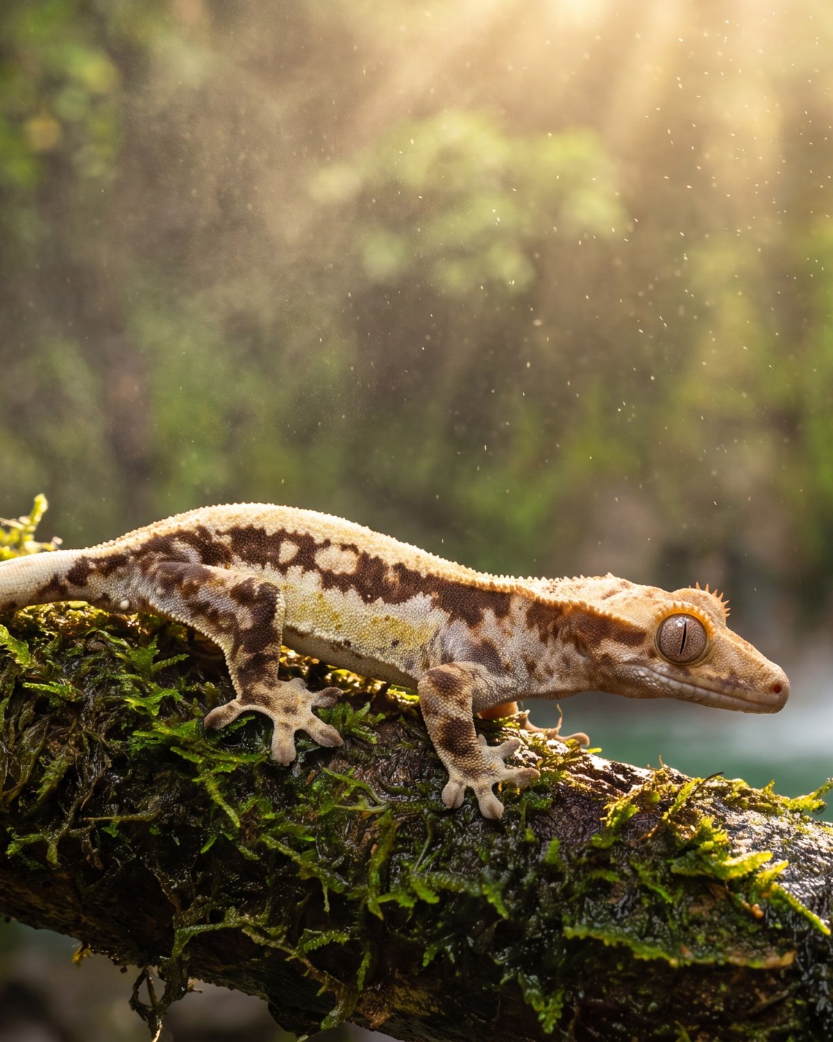 Obsidian Crown — tricolor lilywhite crested gecko